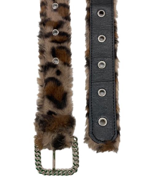 AFB（エーエフビー）AFB (エーエフビー) ファーベルト ブラウン サイズ:SIZE Mの古着・服飾アイテム