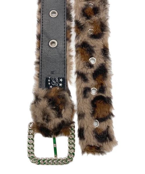 AFB（エーエフビー）AFB (エーエフビー) ファーベルト ブラウン サイズ:SIZE Mの古着・服飾アイテム