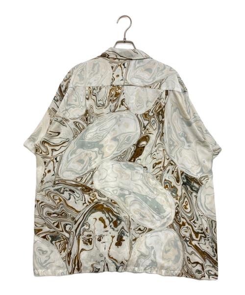 PAS DEUX PAREILS（パドゥパレイユ）PAS DEUX PAREILS (パドゥパレイユ) WHITE MARBLE オープンカラーシャツ アイボリー サイズ:SIZE 3の古着・服飾アイテム