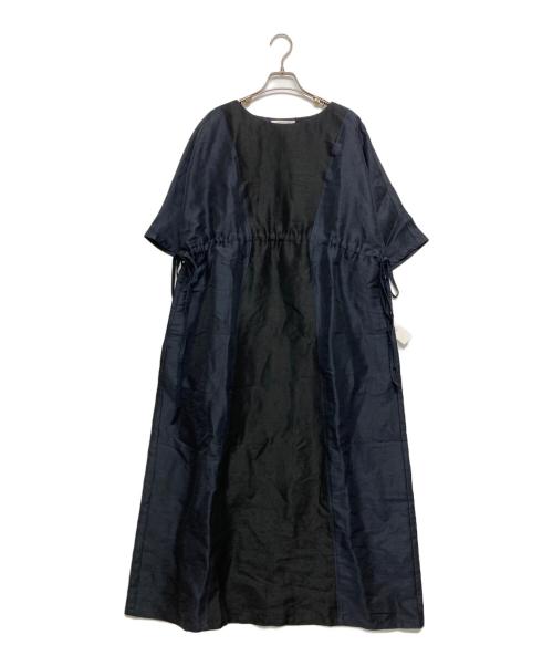 house of lotus（ハウスオブロータス）house of lotus (ハウスオブロータス) リネンウエストマークワンピ ネイビー サイズ:SIZE M 未使用品の古着・服飾アイテム