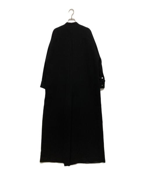 ENFOLD（エンフォルド）ENFOLD (エンフォルド) ポリエステルダブルクロス JUMP SUIT ジャンプスーツ ブラック サイズ:SIZE 38の古着・服飾アイテム