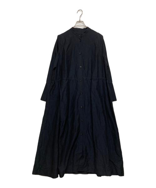 house of lotus（ハウスオブロータス）house of lotus (ハウスオブロータス) リネン混シャツワンピース ネイビー サイズ:SIZE M 未使用品の古着・服飾アイテム