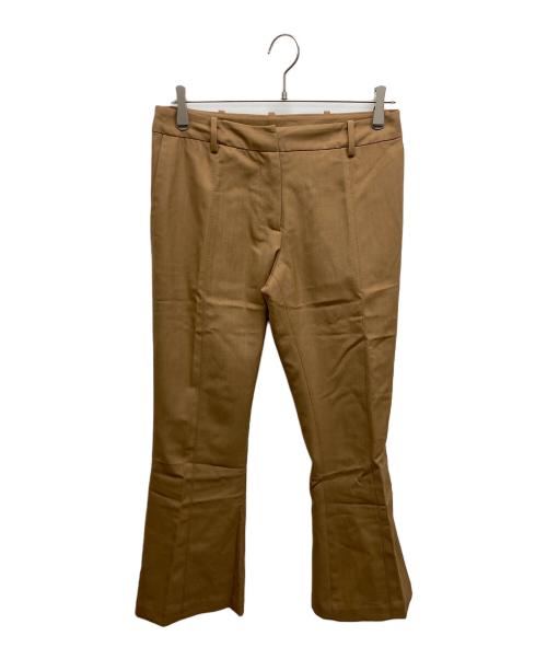 MARNI（マルニ）MARNI (マルニ) 裾ジップフレアパンツ ブラウン サイズ:SIZE38の古着・服飾アイテム
