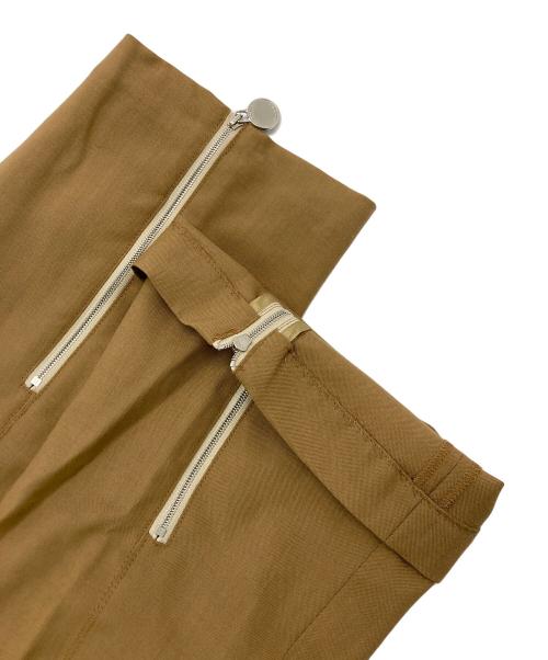 MARNI（マルニ）MARNI (マルニ) 裾ジップフレアパンツ ブラウン サイズ:SIZE38の古着・服飾アイテム