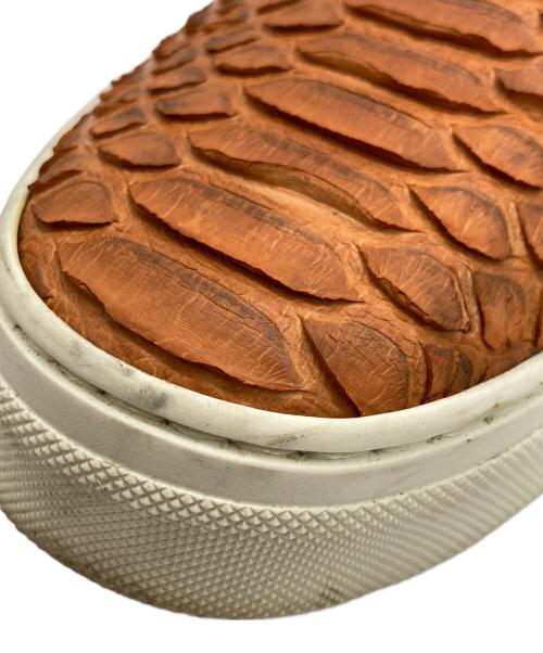 CELINE（セリーヌ）CELINE (セリーヌ) SNAKESKIN SLIP ON/スネークスキンスリッポン ブラウン サイズ:SIZE 38の古着・服飾アイテム