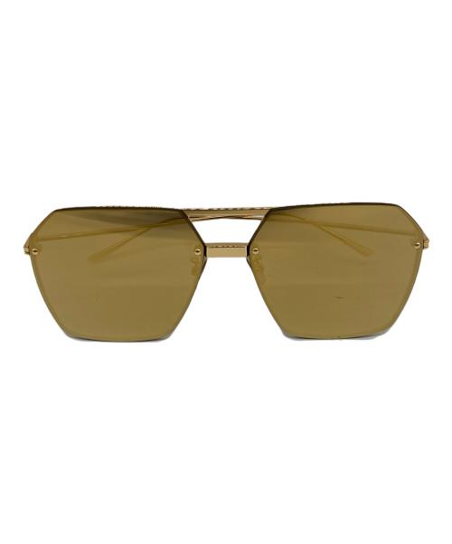BOTTEGA VENETA（ボッテガベネタ）BOTTEGA VENETA (ボッテガベネタ) ヘキサゴナルフレームサングラス ゴールド サイズ:61-15-145の古着・服飾アイテム