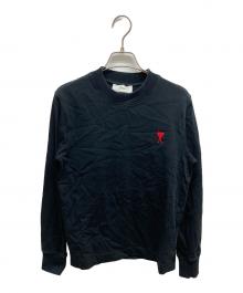 AMI Alexandre Mattiussi（アミアレクサンドルマテュッシ）の古着「ロゴ刺繍スウェット」｜ブラック