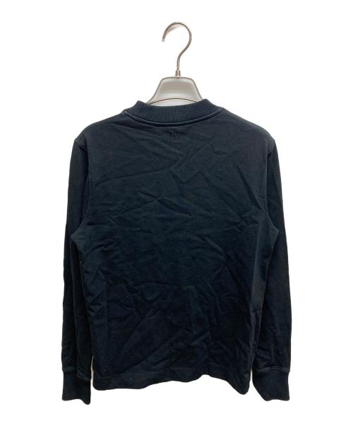 AMI Alexandre Mattiussi（アミアレクサンドルマテュッシ）AMI Alexandre Mattiussi (アミアレクサンドルマテュッシ) ロゴ刺繍スウェット ブラック サイズ:SIZE XXSの古着・服飾アイテム