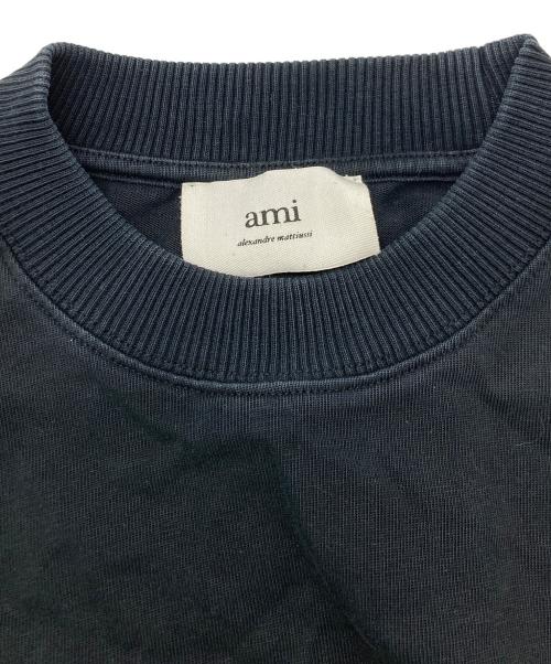 AMI Alexandre Mattiussi（アミアレクサンドルマテュッシ）AMI Alexandre Mattiussi (アミアレクサンドルマテュッシ) ロゴ刺繍スウェット ブラック サイズ:SIZE XXSの古着・服飾アイテム