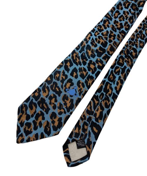 Vivienne Westwood（ヴィヴィアンウエストウッド）Vivienne Westwood (ヴィヴィアンウエストウッド) レオパードネクタイ オレンジ×ブルー サイズ:実寸サイズをご参照下さい。 未使用品の古着・服飾アイテム