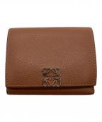 LOEWEロエベ）の古着「トライフォールドウォレット」｜ブラウン