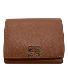 LOEWE（ロエベ）の古着「トライフォールドウォレット」｜ブラウン