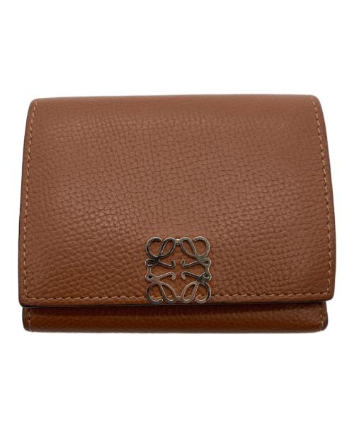 LOEWE（ロエベ）LOEWE (ロエベ) トライフォールドウォレット ブラウン サイズ:実寸サイズをご参照下さい。の古着・服飾アイテム