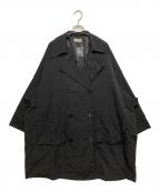 SUM1 STYLEスミスタイル）の古着「オーバーサイズバックタックコート」｜ブラック