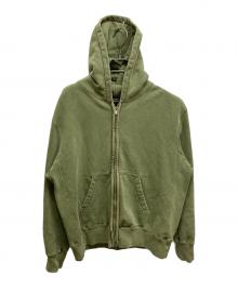 REMI RELIEF（レミレリーフ）の古着「ジップパーカー」｜グリーン