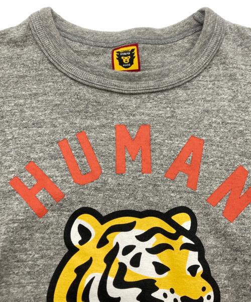 HUMAN MADE（ヒューマンメイド）HUMAN MADE (ヒューマンメイド) GRAPHIC L/S T-SHIRT グレー サイズ:SIZE Mの古着・服飾アイテム
