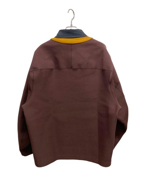 KOLOR（カラー）KOLOR (カラー) LONG-SLEEVED PIQUE/COLLAR ブルー×ブラウン サイズ:SIZE2の古着・服飾アイテム