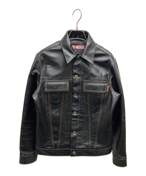 CUIR STANDARD（キュアー スタンダード）CUIR STANDARD (キュアー スタンダード) レザートラッカージャケット ブラック サイズ:SIZE Mの古着・服飾アイテム