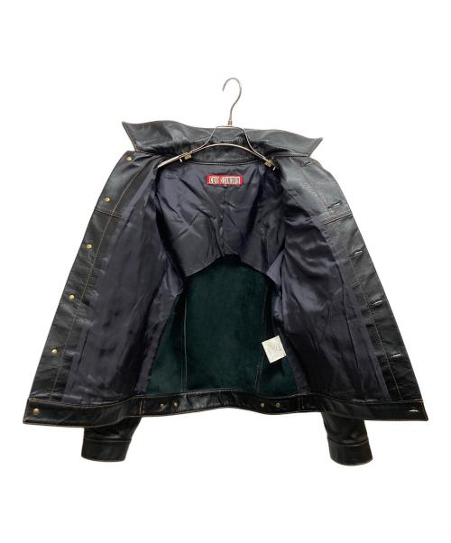 CUIR STANDARD（キュアー スタンダード）CUIR STANDARD (キュアー スタンダード) レザートラッカージャケット ブラック サイズ:SIZE Mの古着・服飾アイテム
