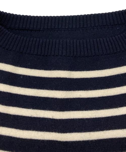 ANDERSEN-ANDERSEN（アンデルセン アンデルセン）ANDERSEN-ANDERSEN (アンデルセン アンデルセン) ボーダーニット ホワイト×ネイビー サイズ:SIZE Sの古着・服飾アイテム