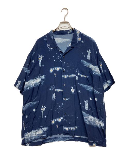 Porter Classic（ポータークラシック）Porter Classic (ポータークラシック) Bon Dance Aloha Shirt ネイビー サイズ:SIZE Mの古着・服飾アイテム