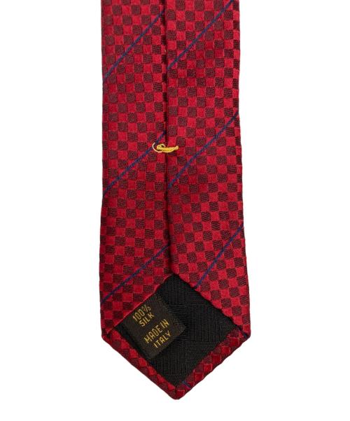 LOUIS VUITTON（ルイ ヴィトン）LOUIS VUITTON (ルイ ヴィトン) ネクタイ レッド サイズ:実寸サイズをご参照下さい。の古着・服飾アイテム