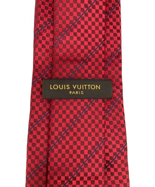 LOUIS VUITTON（ルイ ヴィトン）LOUIS VUITTON (ルイ ヴィトン) ネクタイ レッド サイズ:実寸サイズをご参照下さい。の古着・服飾アイテム