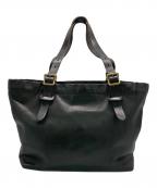 SLOWスロウ）の古着「レザートートバッグ」｜ブラック