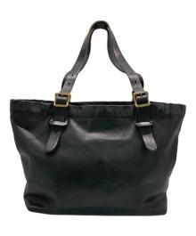 SLOW（スロウ）の古着「レザートートバッグ」｜ブラック