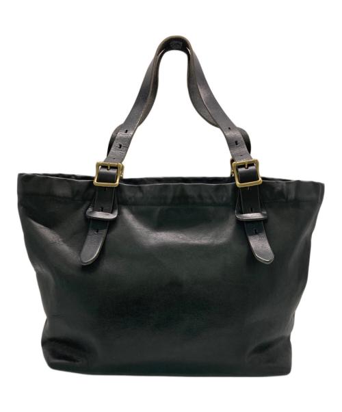 SLOW（スロウ）SLOW (スロウ) レザートートバッグ ブラックの古着・服飾アイテム