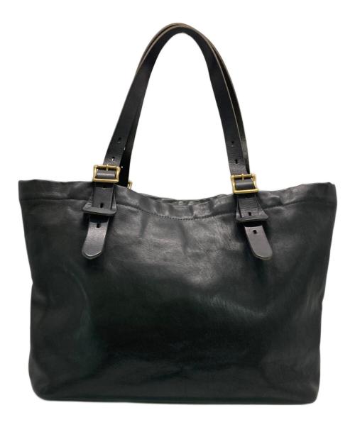 SLOW（スロウ）SLOW (スロウ) レザートートバッグ ブラックの古着・服飾アイテム