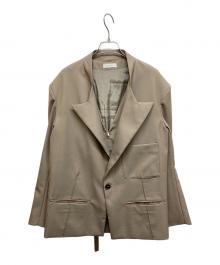 Knuth Marf（クヌースマーフ）の古着「2ピース カスタム ジャケット / 2piece custom jacket」｜ベージュ