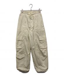 MAISON SPECIAL（メゾンスペシャル）の古着「ドローストーリングコクーンカーゴパンツ」｜ベージュ