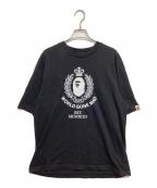 A BATHING APEアベイシングエイプ）の古着「embroidered logo T-shirt」｜ブラック