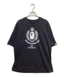 A BATHING APE（アベイシングエイプ）の古着「embroidered logo T-shirt」｜ブラック