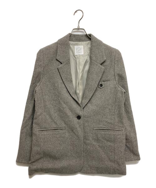 crewre（クルーレ）crewre (クルーレ) ソフトツイードオーバージャケット　cr25aw03159 ベージュ サイズ:SIZE1の古着・服飾アイテム