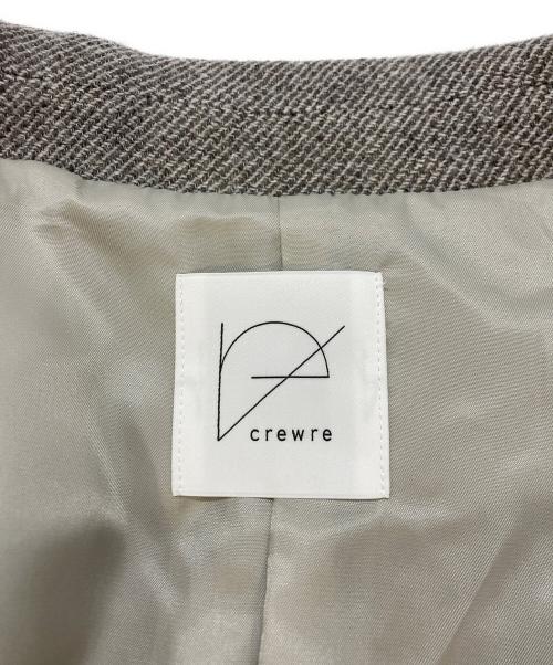 crewre（クルーレ）crewre (クルーレ) ソフトツイードオーバージャケット　cr25aw03159 ベージュ サイズ:SIZE1の古着・服飾アイテム