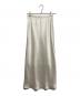 anuans (アニュアンス) サテンバイアスナロースカート ホワイト サイズ:SIZE S：8000円