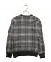 COMME des GARCONS HOMME (コムデギャルソン オム) Vネックチェックウールニット ブラック×グレー サイズ:不明：23000円