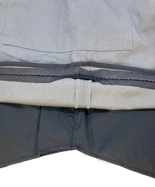 JIL SANDER NAVY（ジルサンダー ネイビー）JIL SANDER NAVY (ジルサンダー ネイビー) レイヤード台形コットンスカート グレー サイズ:SIZE32の古着・服飾アイテム