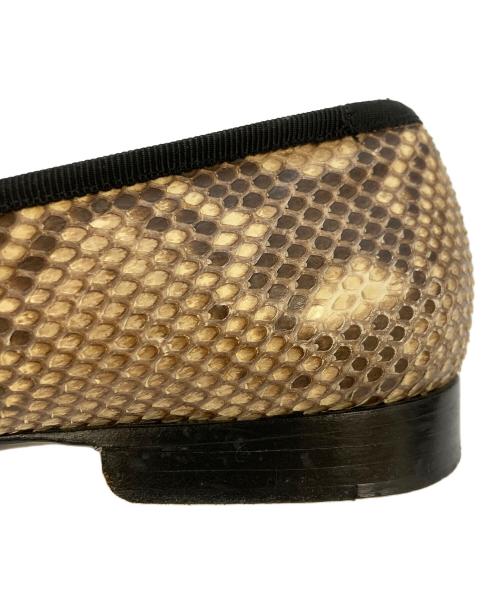 CELINE（セリーヌ）CELINE (セリーヌ) パイソンスリッポン ベージュ サイズ:SIZE36の古着・服飾アイテム