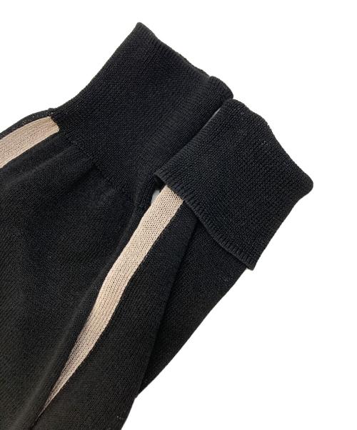 DRIES VAN NOTEN（ドリスヴァンノッテン）DRIES VAN NOTEN (ドリスヴァンノッテン) シースルーニット ブラック サイズ:SIZE XSの古着・服飾アイテム