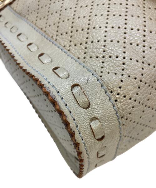 CELINE（セリーヌ）CELINE (セリーヌ) パンチングオールドショルダーバッグ ベージュの古着・服飾アイテム