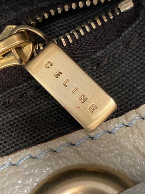 CELINE（セリーヌ）CELINE (セリーヌ) パンチングオールドショルダーバッグ ベージュの古着・服飾アイテム
