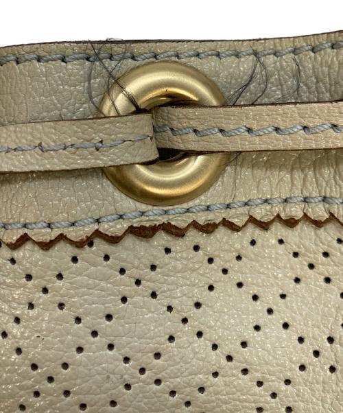 CELINE（セリーヌ）CELINE (セリーヌ) パンチングオールドショルダーバッグ ベージュの古着・服飾アイテム