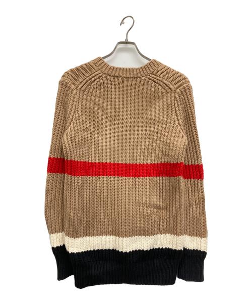 BURBERRY（バーバリー）BURBERRY (バーバリー) カシミアコットンブレンドプルオーバーニット　8048431 ベージュ サイズ:SIZE XSの古着・服飾アイテム
