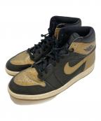 NIKEナイキ）の古着「Air Jordan 1 Retro High OG」｜ゴールド×ブラック