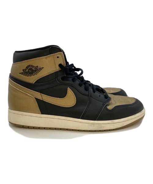 NIKE（ナイキ）NIKE (ナイキ) Air Jordan 1 Retro High OG ゴールド×ブラック サイズ:SIZE30cmの古着・服飾アイテム