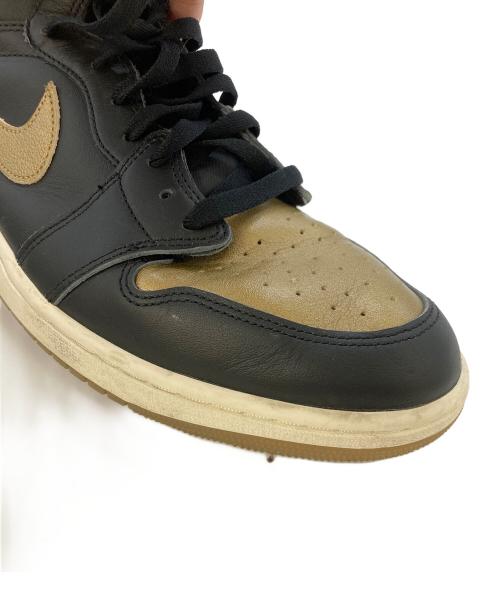 NIKE（ナイキ）NIKE (ナイキ) Air Jordan 1 Retro High OG ゴールド×ブラック サイズ:SIZE30cmの古着・服飾アイテム