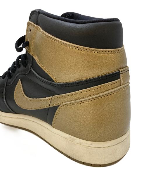 NIKE（ナイキ）NIKE (ナイキ) Air Jordan 1 Retro High OG ゴールド×ブラック サイズ:SIZE30cmの古着・服飾アイテム